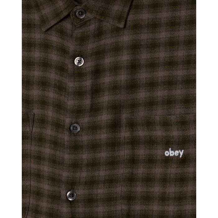 Obey Clarence Woven - Kombu Green