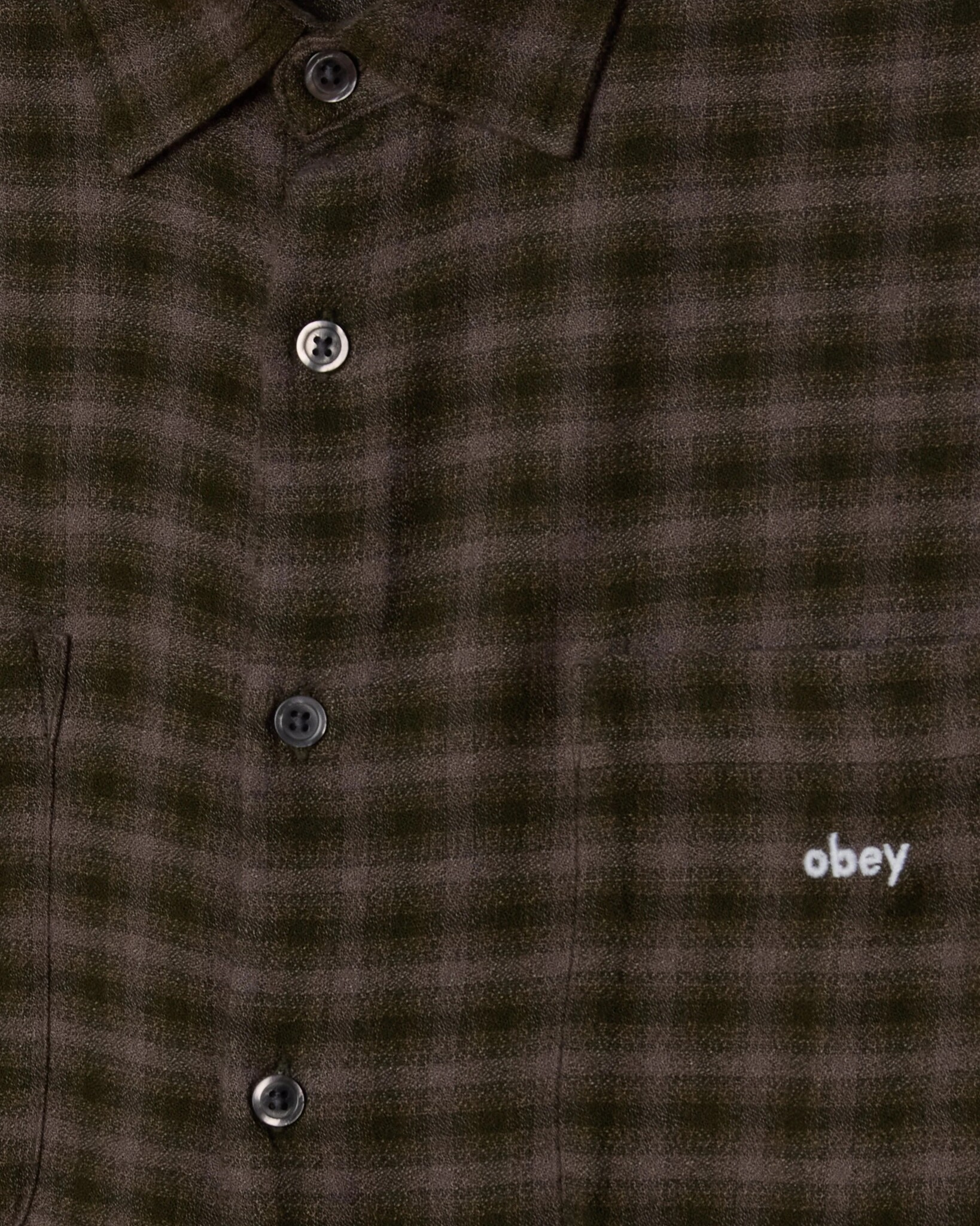 Obey Clarence Woven - Kombu Green