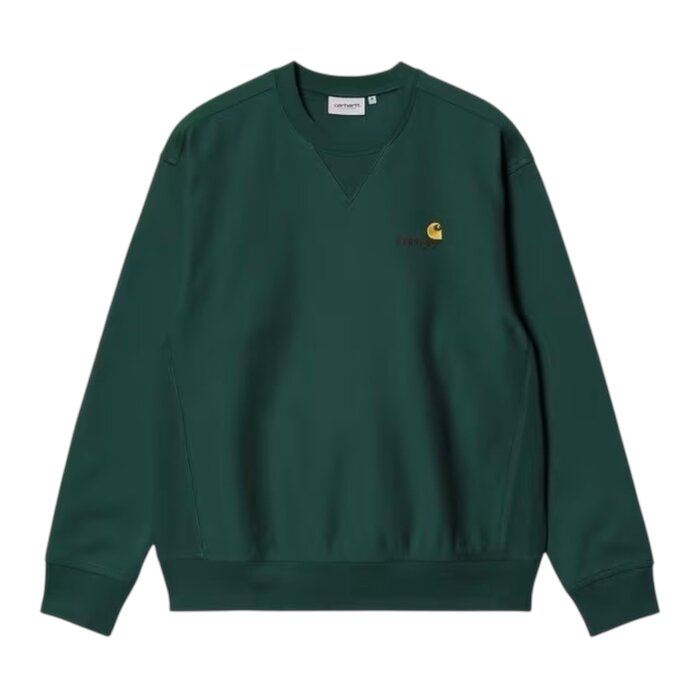 Carhartt WIP American Script Sweat - Dark Fir