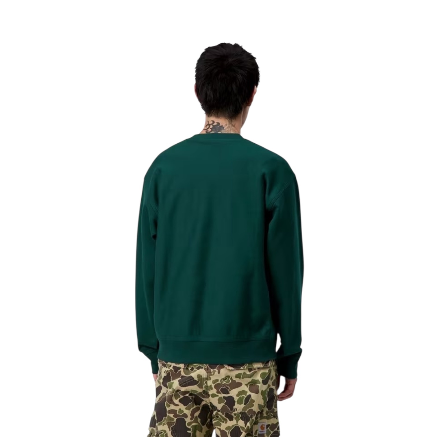 Carhartt WIP American Script Sweat - Dark Fir