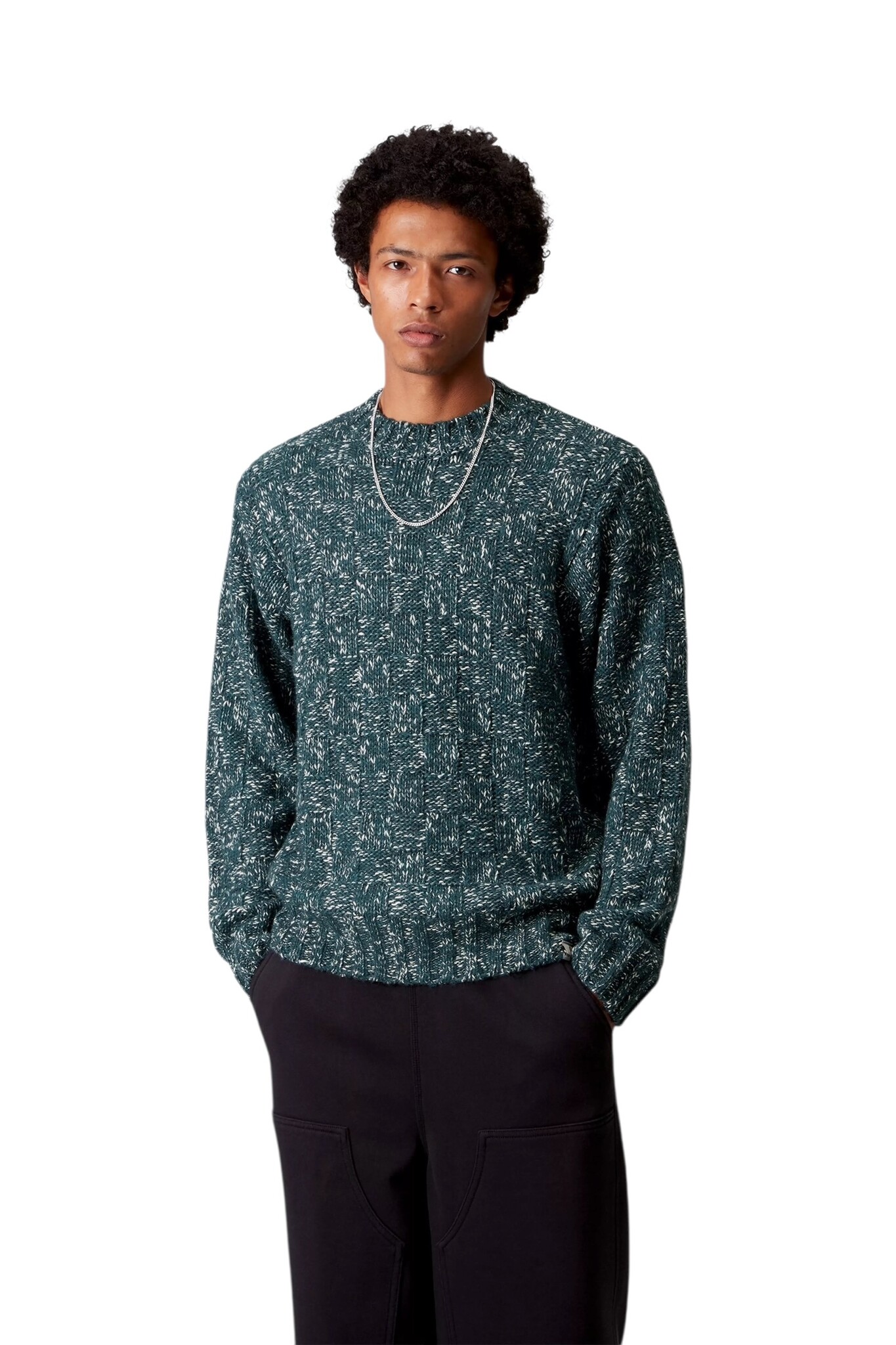Carhartt WIP Kyloe Sweater - Deep Lagoon Heather