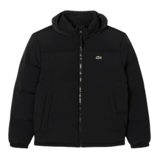 Lacoste Doudoune à Capuche Déperlante - Noir