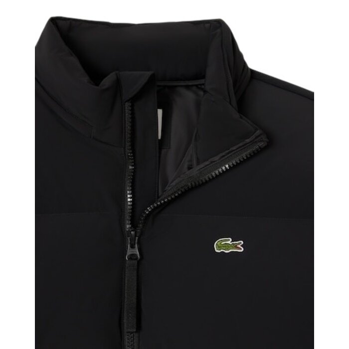 Lacoste Doudoune à Capuche Déperlante - Noir