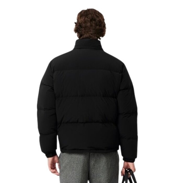 Lacoste Doudoune à Capuche Déperlante - Noir