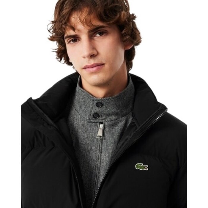 Lacoste Doudoune à Capuche Déperlante - Noir