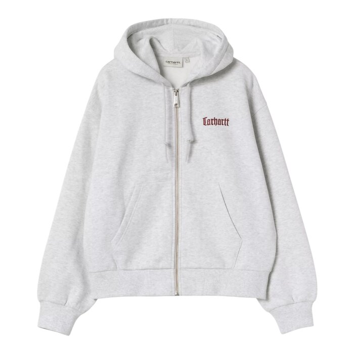 Carhartt WIP W' Hooded Schooling Jacket - Ash Heather(Stone Wash)