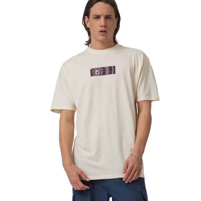 Santa Cruz Roskopp Dissect Strip T-Shirt - Unbleached Cotton
