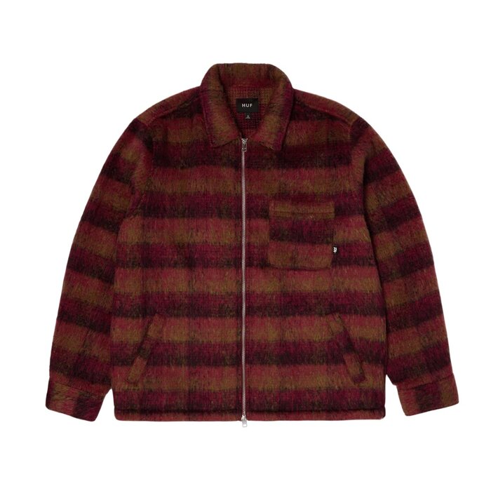 Huf Megablast Plaid Jacket - Berry