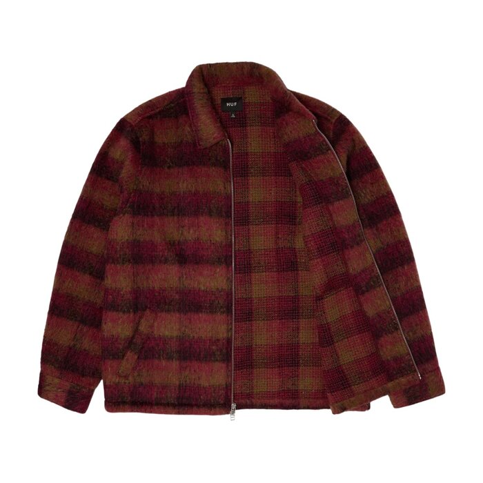 Huf Megablast Plaid Jacket - Berry