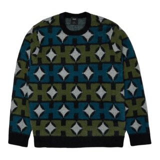 Huf Space Age Crewneck Sweater - Pine