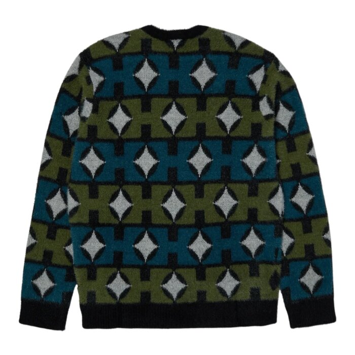 Huf Space Age Crewneck Sweater - Pine