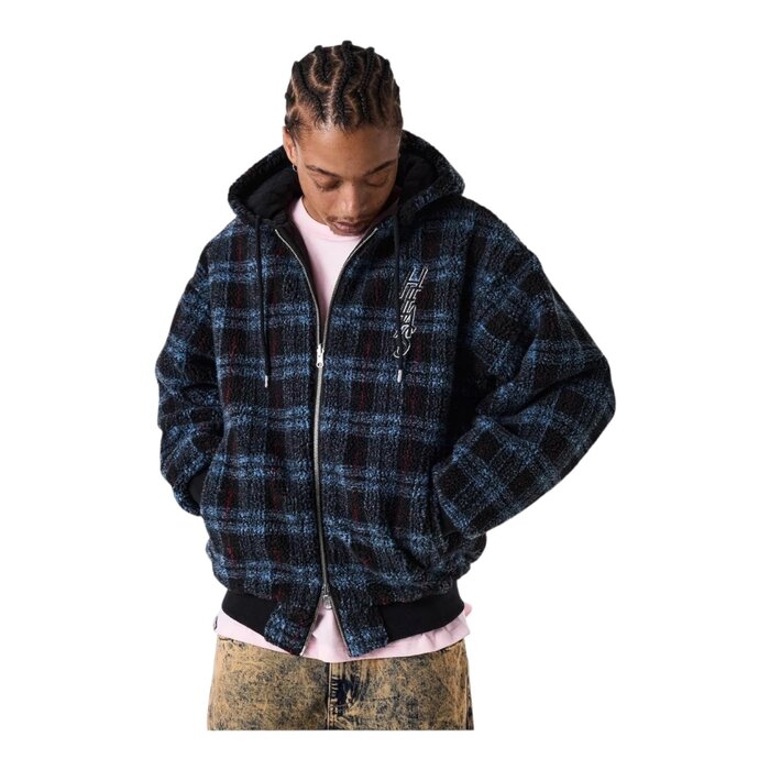 Hélas Ocaro Reversible Checkered Full Zip Jacket - Black/Navy