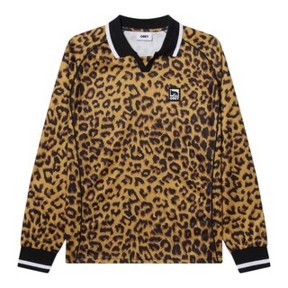 Obey Polo Collar Sport Shirt - Leopard Multi