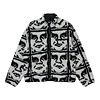 Repeated Icon Sherpa Jacket - Black Multi