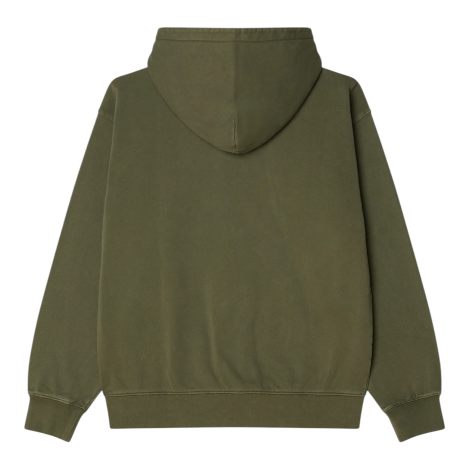 Obey Hybrid Faded Zip Hood - Deep Lichen Green (Faded Wash)