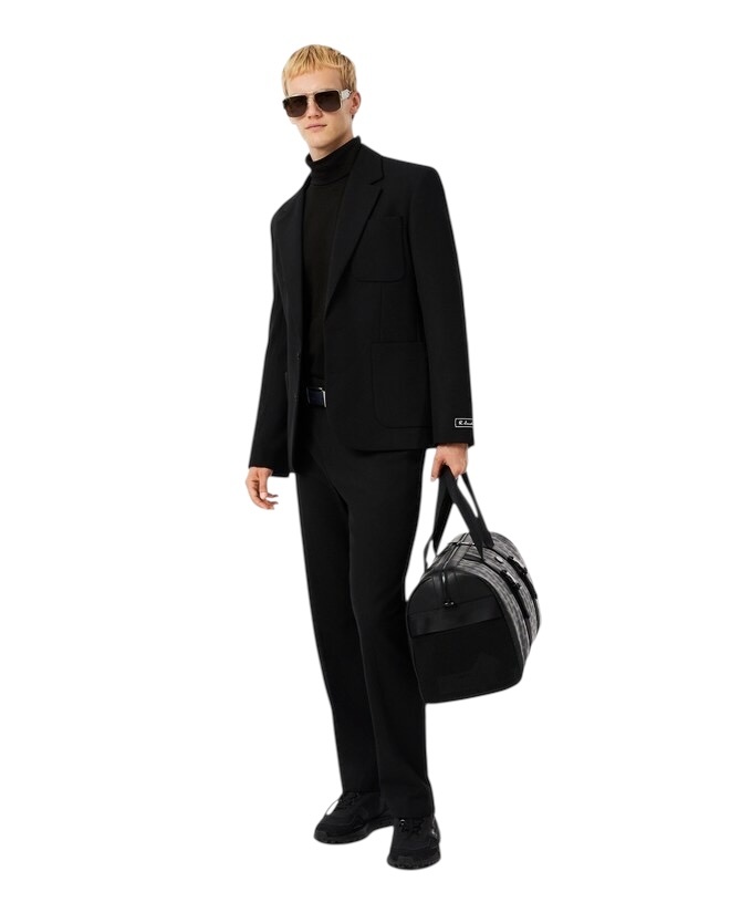 Lacoste T-shirt Col Roulé à manches Longues - Noir