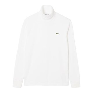Lacoste T-shirt Col Roulé à manches Longues - Blanc