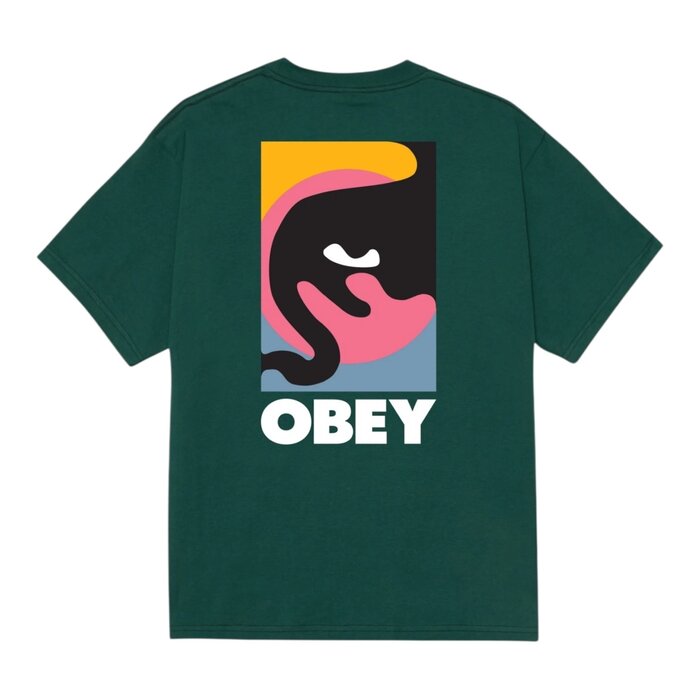 Obey Quarter Icon T-shirt - Rainforest