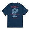 Peace & Justice Statue  T-shirt - Harbor Blue