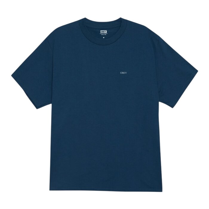 Obey Peace & Justice Statue  T-shirt - Harbor Blue
