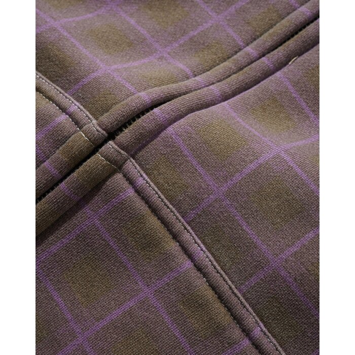 Butter Eruption Zip-Thru Hooded Sweater - Plaid