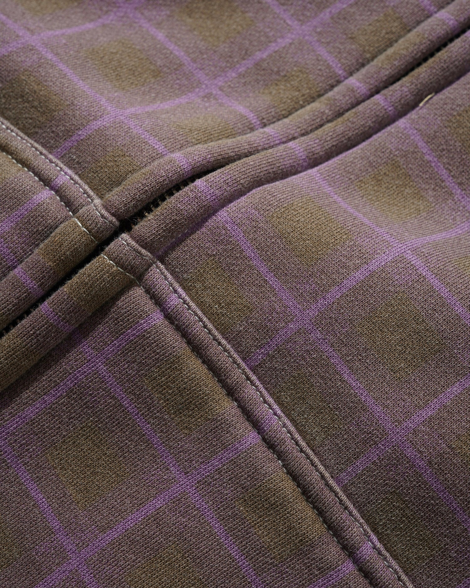 Butter Eruption Zip-Thru Hooded Sweater - Plaid