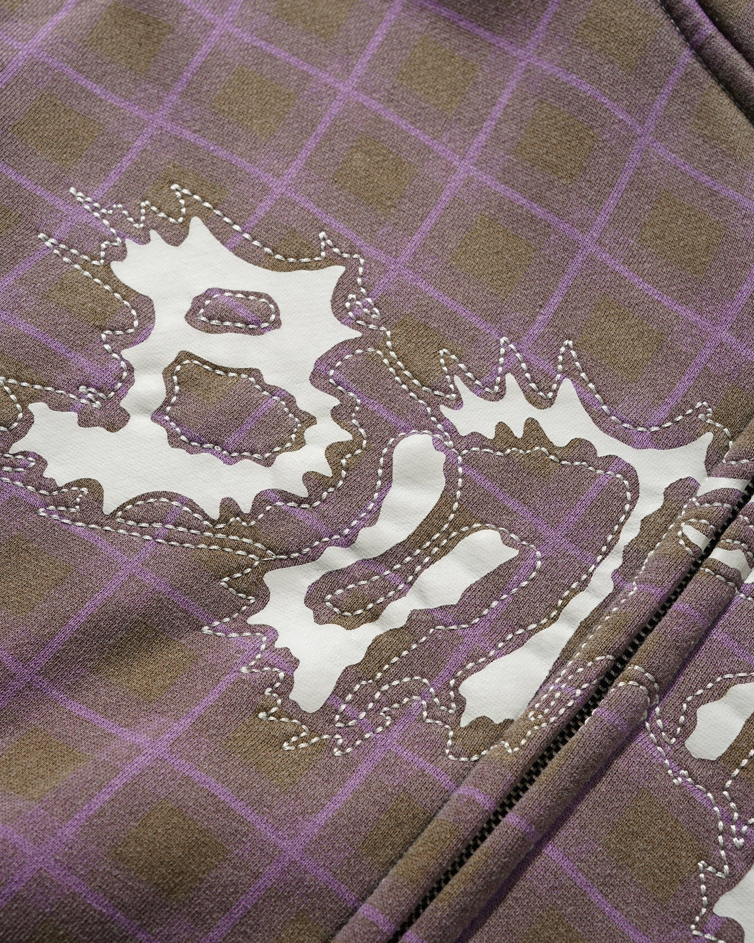 Butter Eruption Zip-Thru Hooded Sweater - Plaid