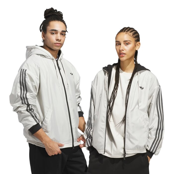 Adidas Skateboarding Shmoofoil Reversible Warmup Jacket - Alumina/Black
