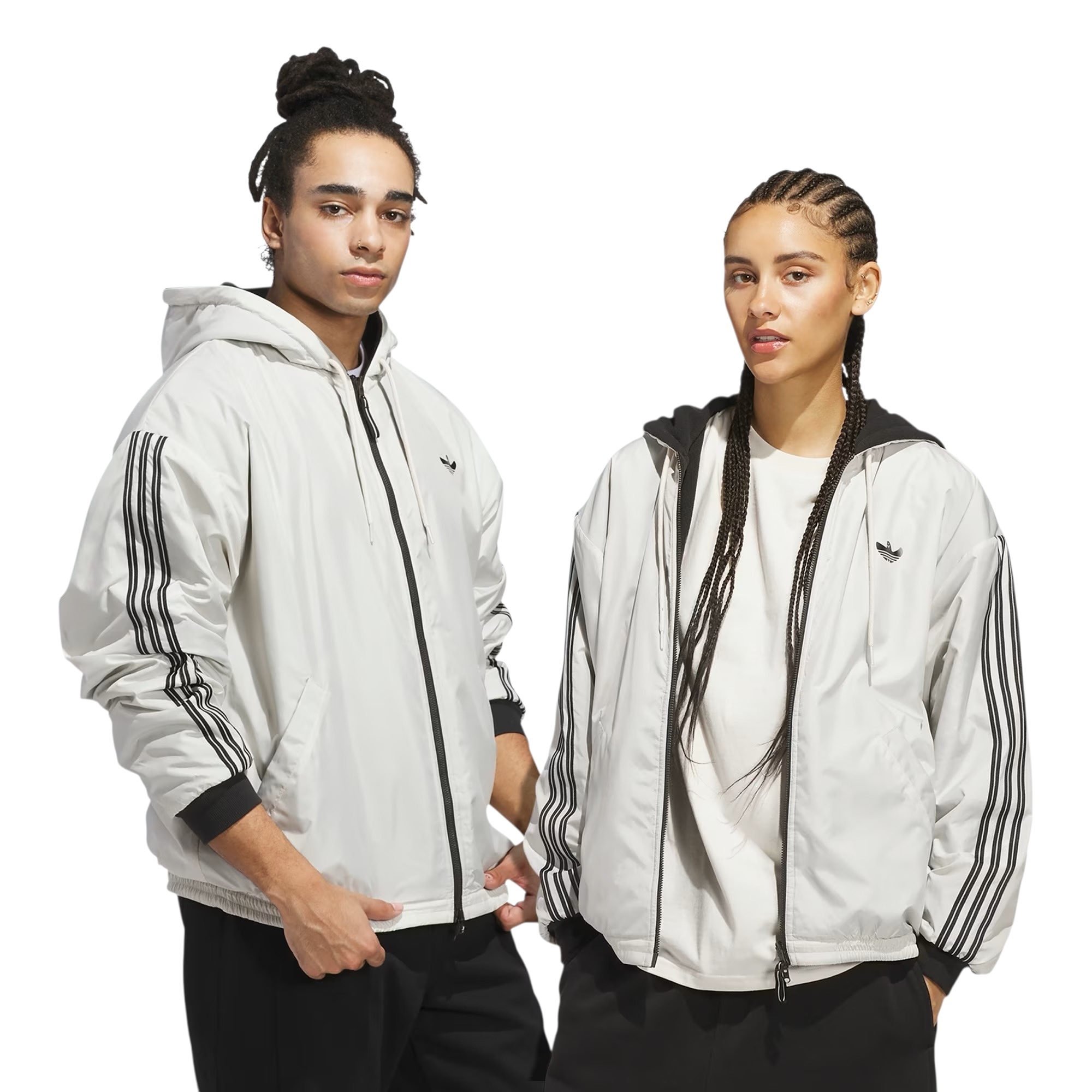 Adidas Skateboarding Shmoofoil Reversible Warmup Jacket - Alumina/Black