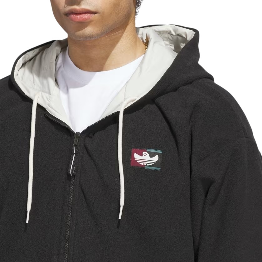 Adidas Skateboarding Shmoofoil Reversible Warmup Jacket - Alumina/Black