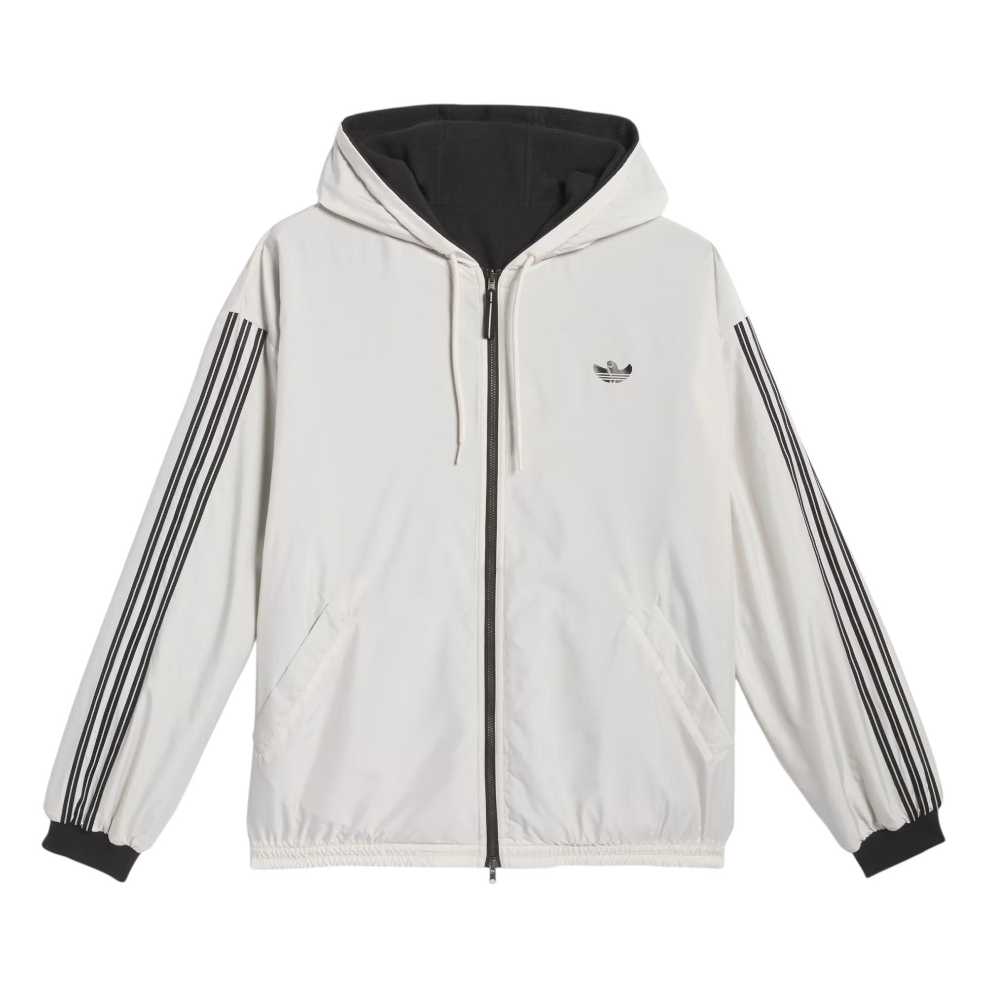 Adidas Skateboarding Shmoofoil Reversible Warmup Jacket - Alumina/Black