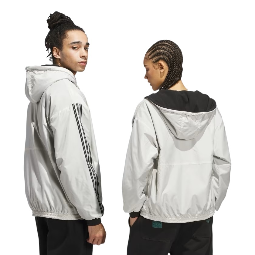 Adidas Skateboarding Shmoofoil Reversible Warmup Jacket - Alumina/Black