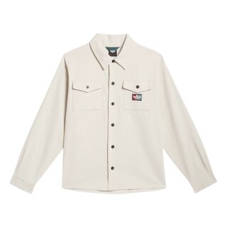 Adidas Skateboarding Shmoofoil Cord Button Up Shirt - Alumina/Shadow Red