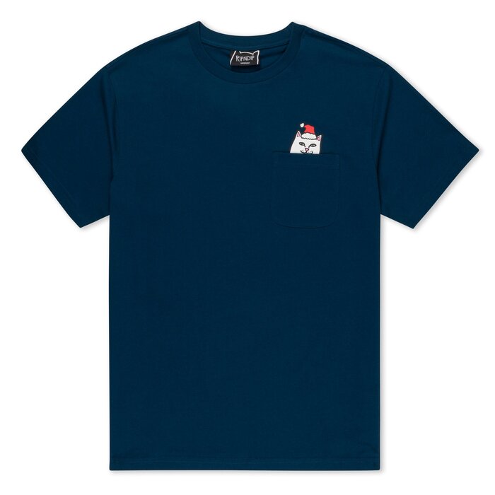 RipNDip Secret Santa pocket Tee - Navy