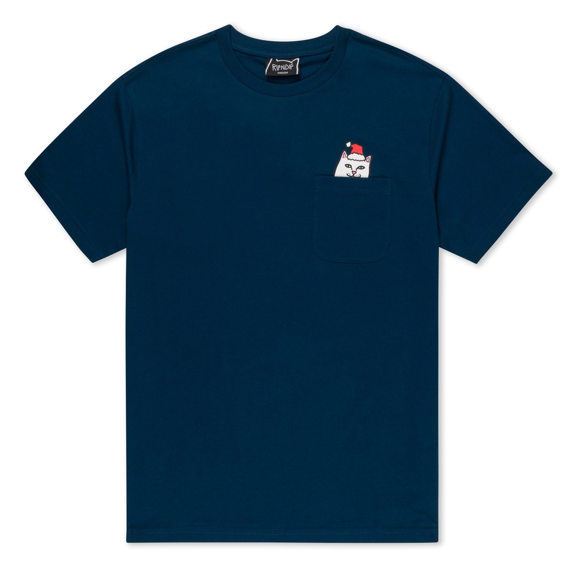 RipNDip Secret Santa pocket Tee - Navy