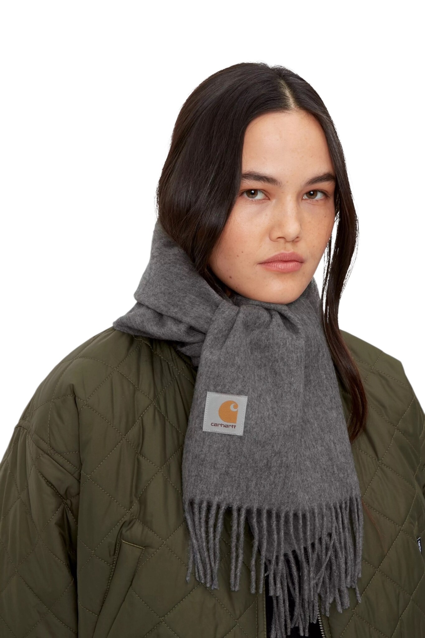 Carhartt WIP Clan Scarf - Dark Grey Heather