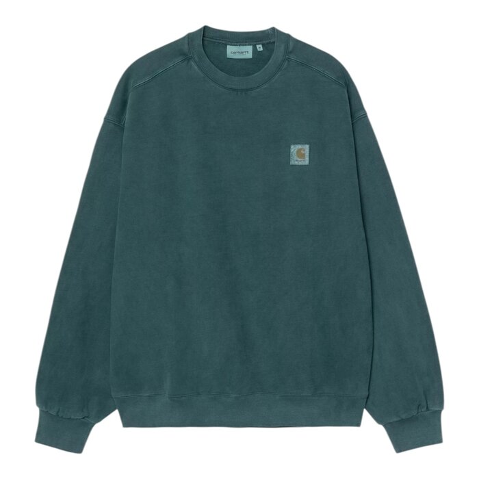 Carhartt WIP Vista Sweat - Deep Lagoon (Garment Dyed)