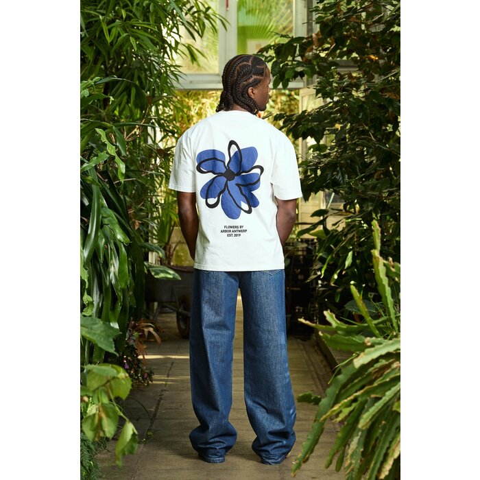 Arbor Antwerp Blue Floral Shirt - White