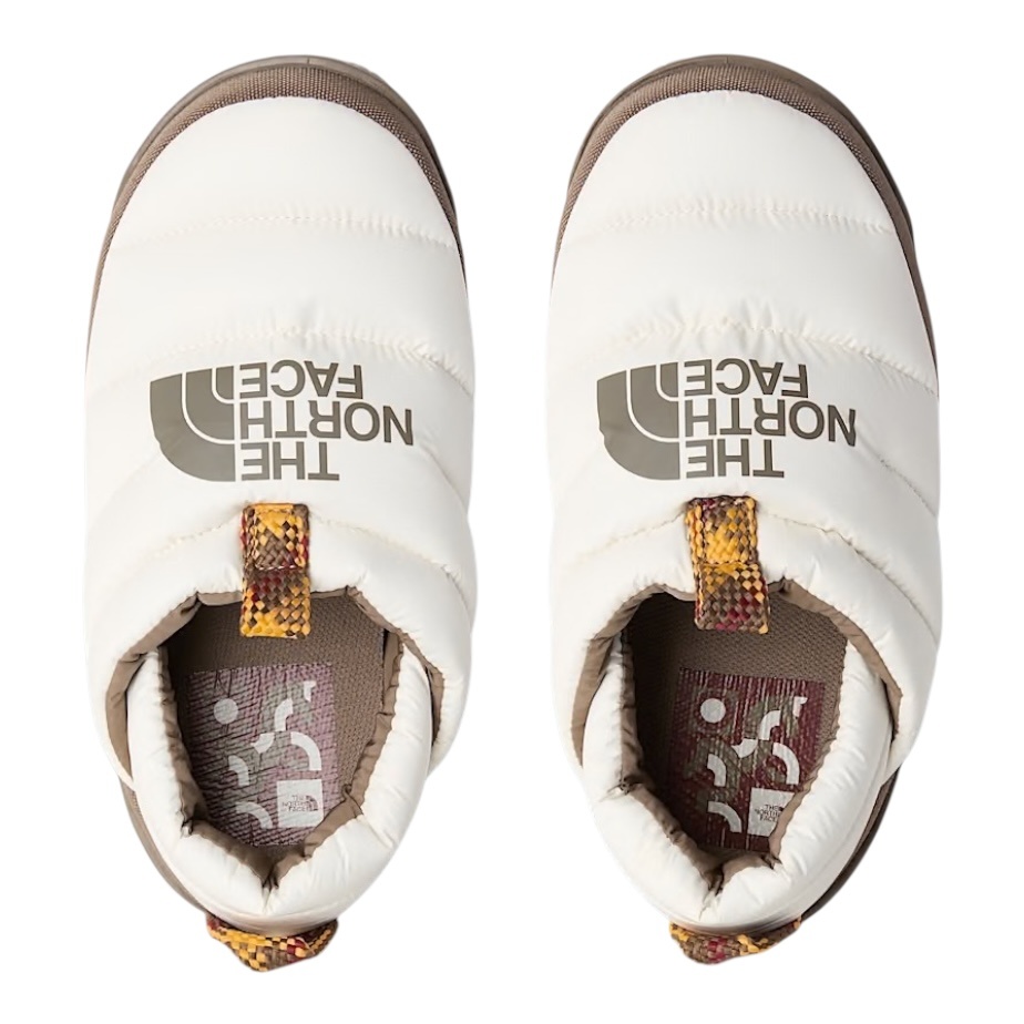 The North Face W' Nuptse Mule - White Dune/ Mocha Brown