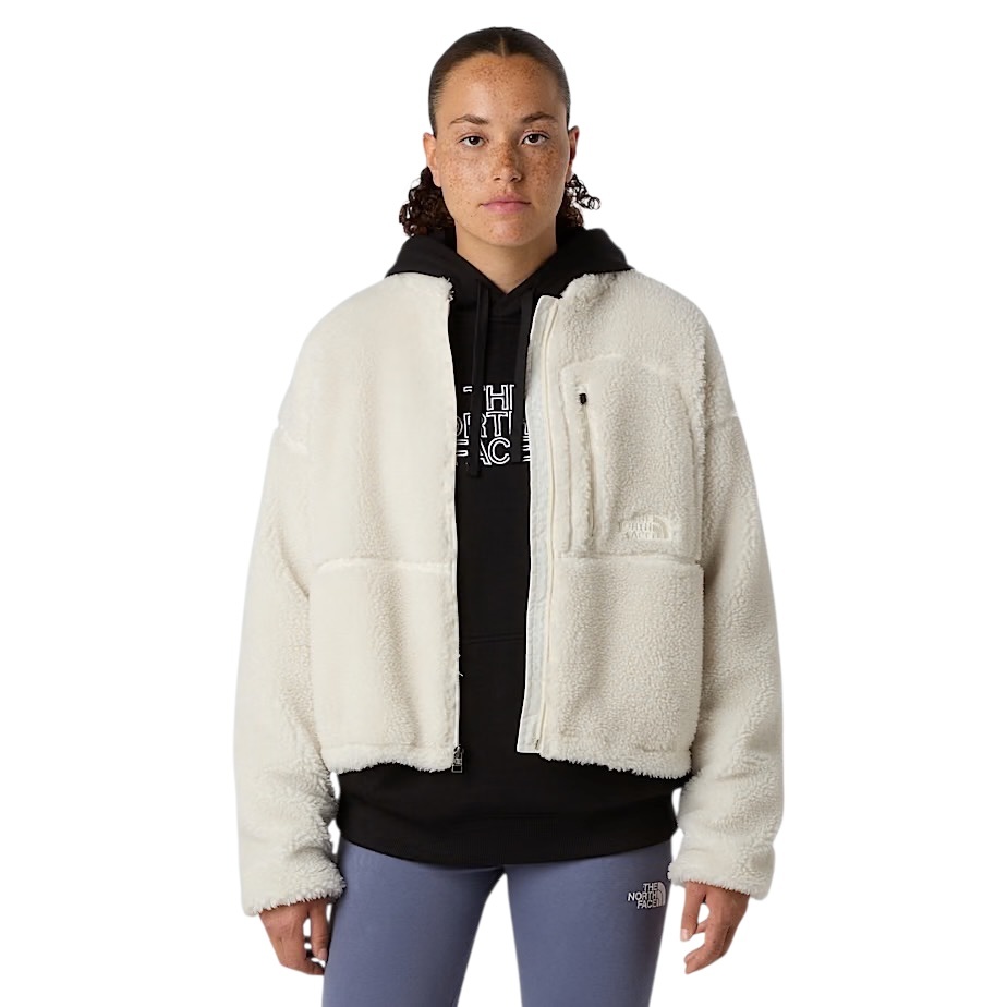 The North Face W' Extreme Pile Full Zip Jkt - White Dune