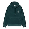 Hooded Helix Sweat - Deep Lagoon/Silver