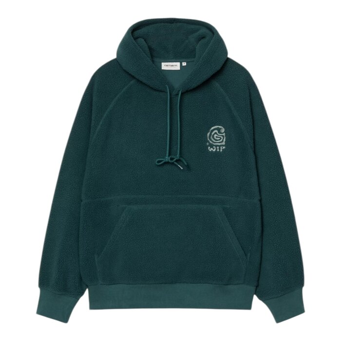 Carhartt WIP Hooded Helix Sweat - Deep Lagoon/Silver