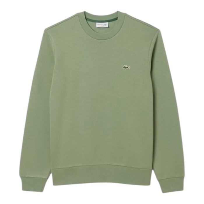Lacoste Sweatshirt Molleton Col Rond - Vert Thyme