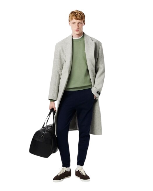 Lacoste Sweatshirt Molleton Col Rond - Vert Thyme