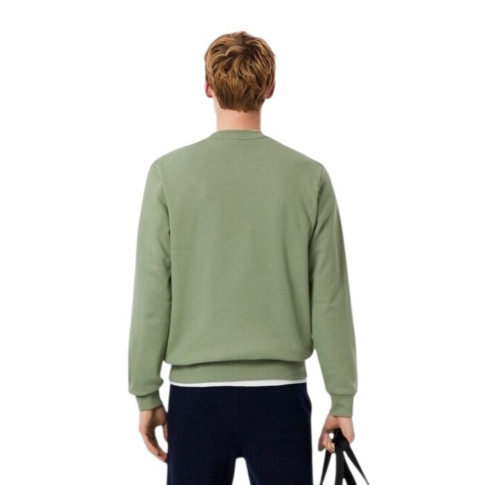 Lacoste Sweatshirt Molleton Col Rond - Vert Thyme