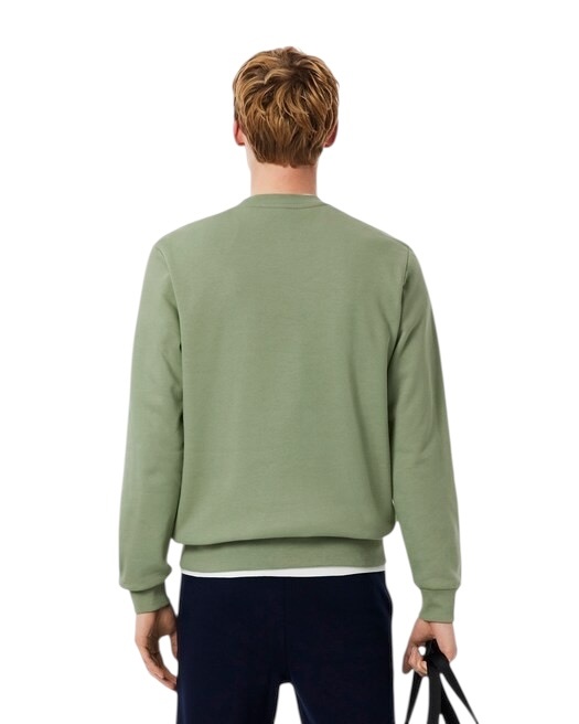 Lacoste Sweatshirt Molleton Col Rond - Vert Thyme