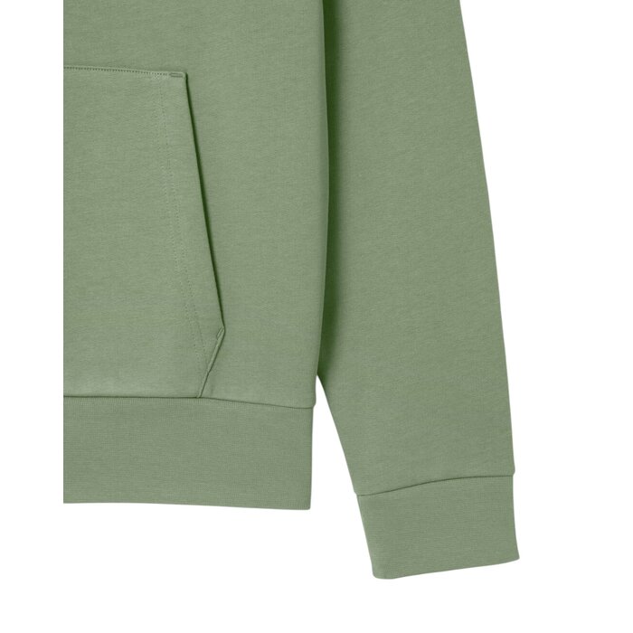 Lacoste Sweatshirt à capuche en coton biologique - Vert Thyme
