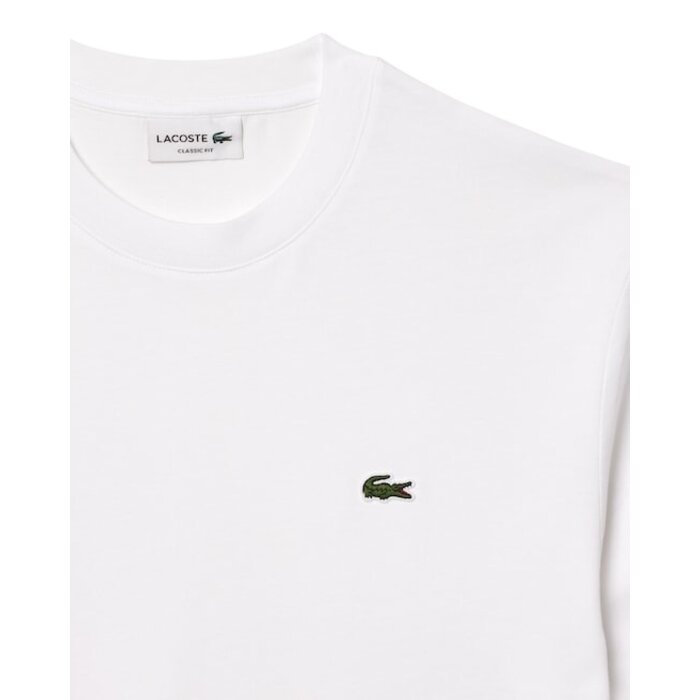 Lacoste T-shirt coton col rond - Blanc