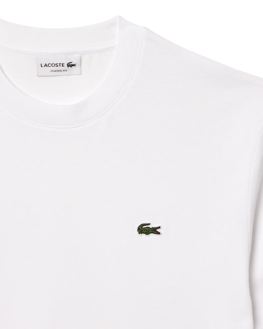 Lacoste T-shirt coton col rond - Blanc