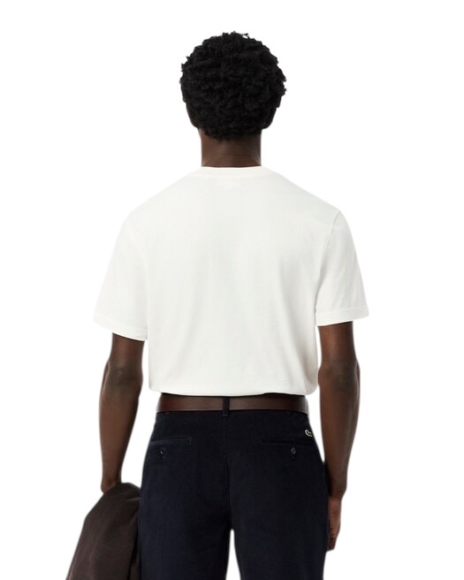 Lacoste T-shirt coton col rond - Blanc